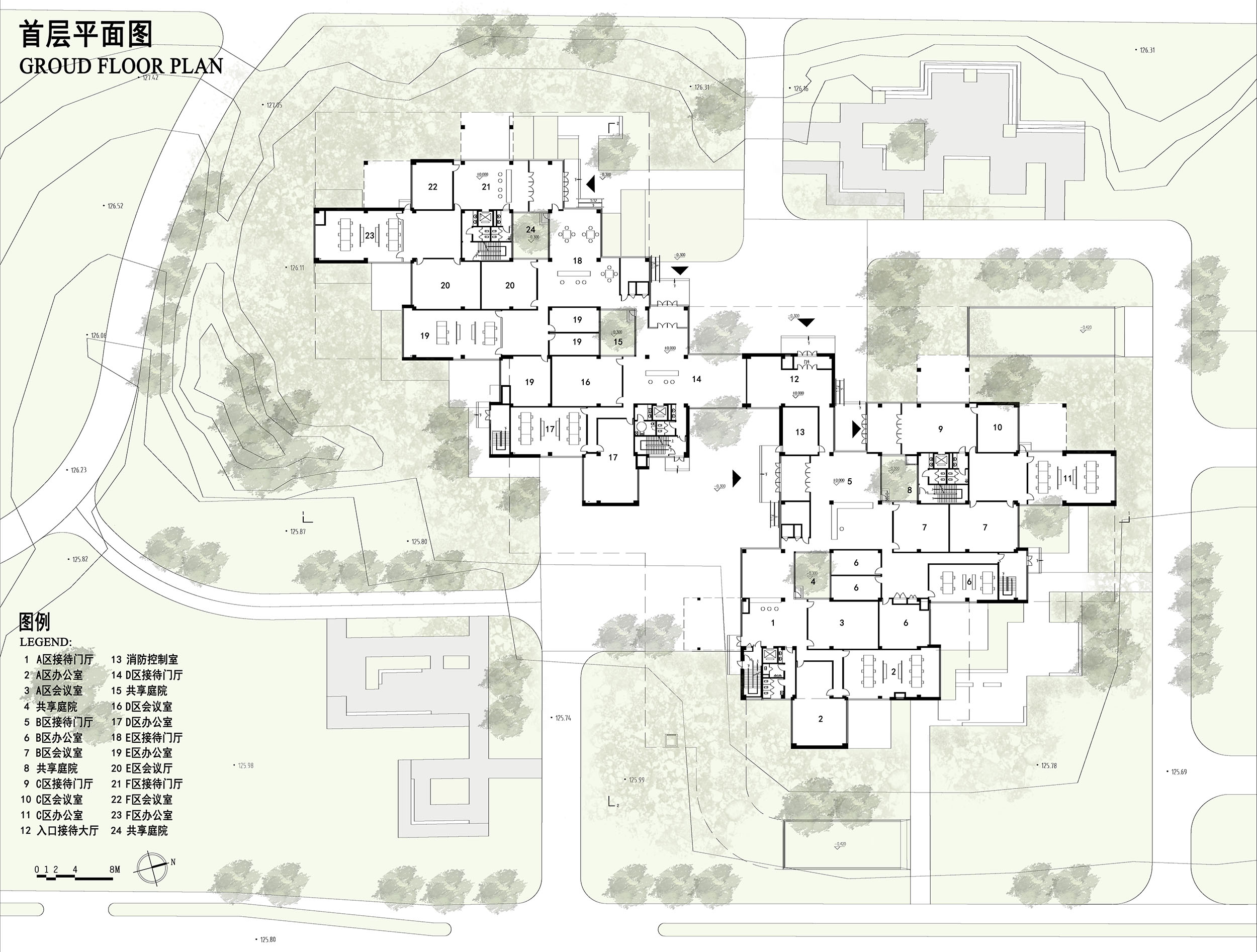 南阳世界月季大观园科研办公楼丨中国南阳丨北林风景建筑研究中心-59