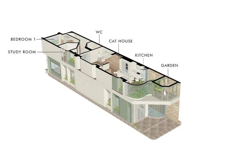 隐于城市，通透于心，3000块玻璃砖，拼出一个浪漫到不真实的家-59