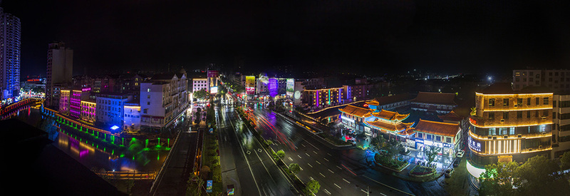 江西抚州东乡区街心花园街道夜景照明工程丨中国抚州-92