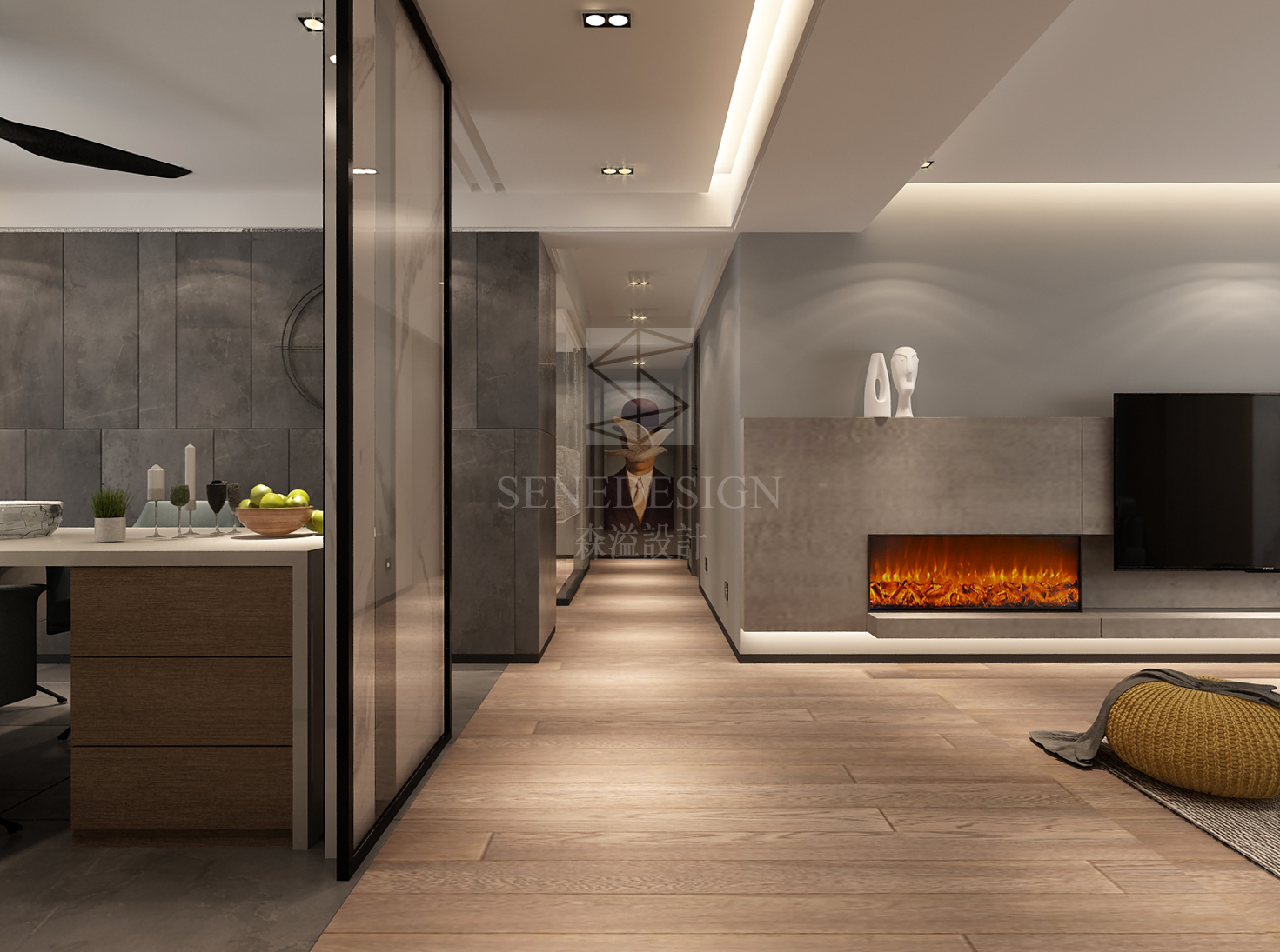 灰色界面的森溢设计 | 简明深度的人居空间-6