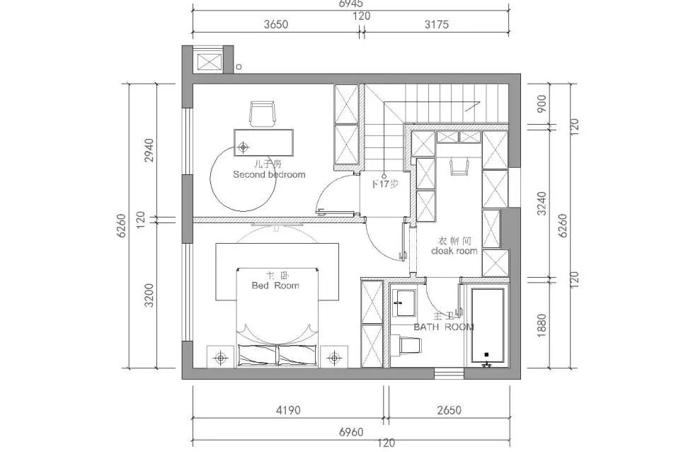 140m²现代简约三室，无玄关空间储物设计案例-18