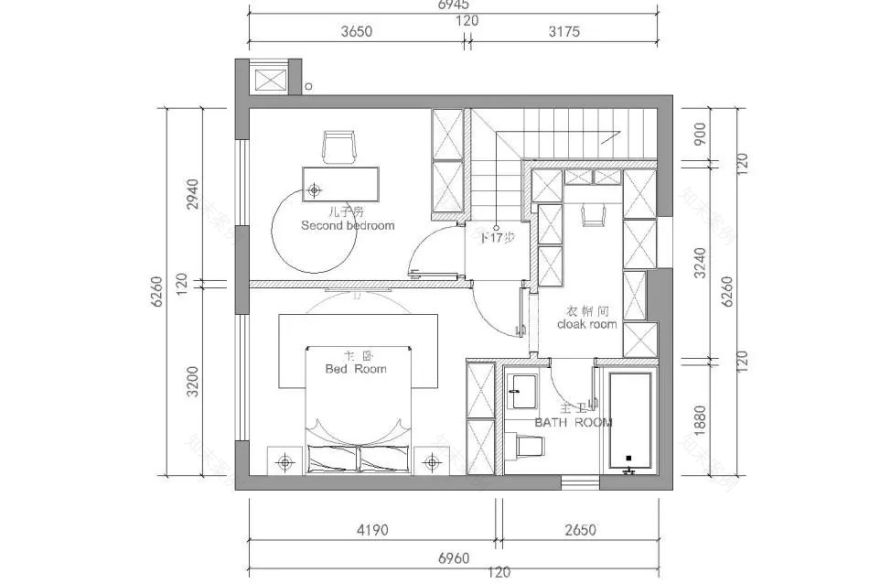 140m²现代简约三室,无玄关空间储物设计案例-18