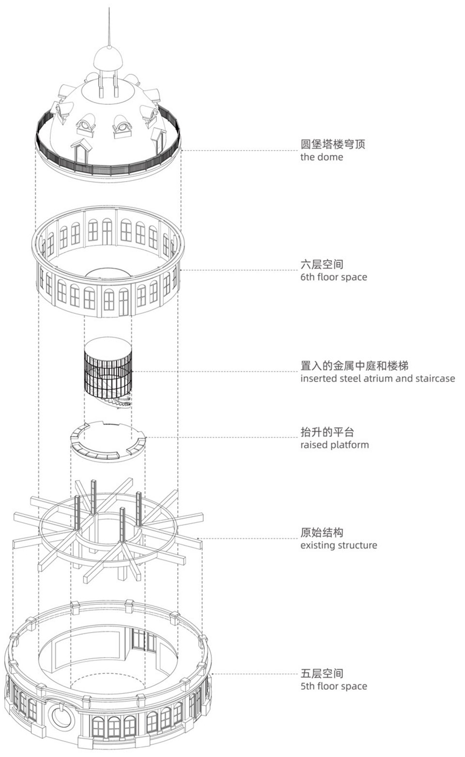 民众乐园圆堡塔楼丨中国武汉丨Basistudio本所设计-14