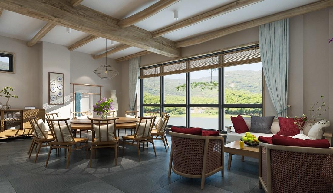 依山而立的雯雯之家 | 原木与化石的纯净邂逅-24