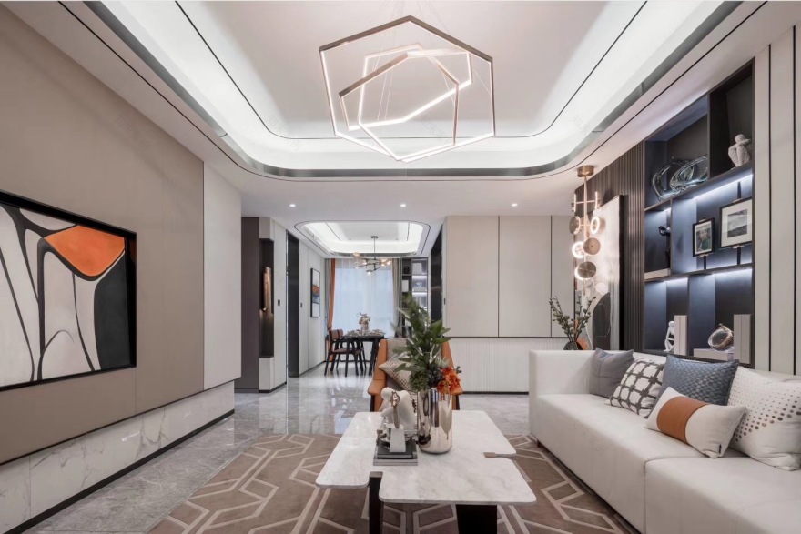 鲁鸿兰亭临帖——135 现代轻奢样板间的精致生活美学-2