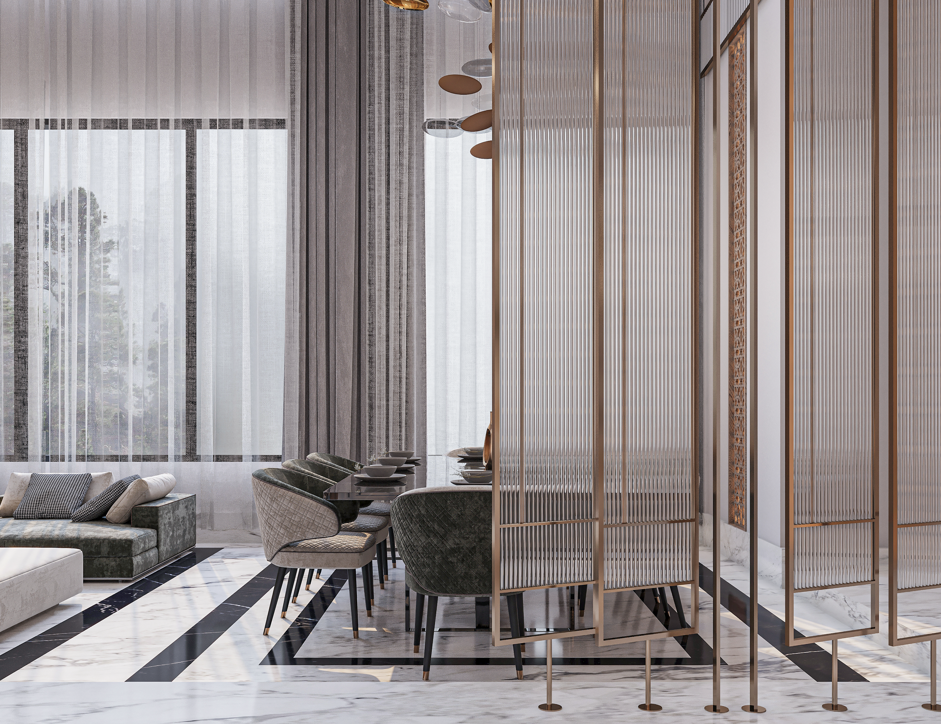 意式轻奢复式丨沙特阿拉伯丨Axis Architects-11