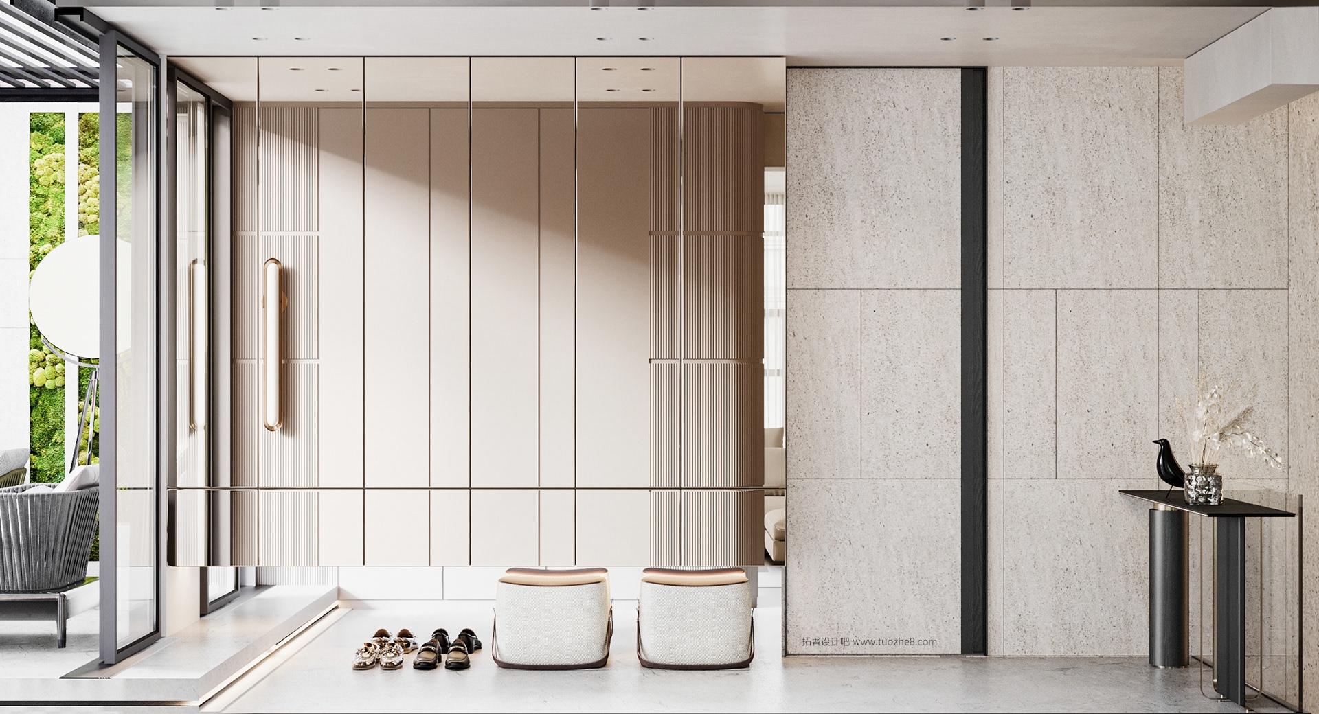 现代空间设计，石材系的完美应用！-0