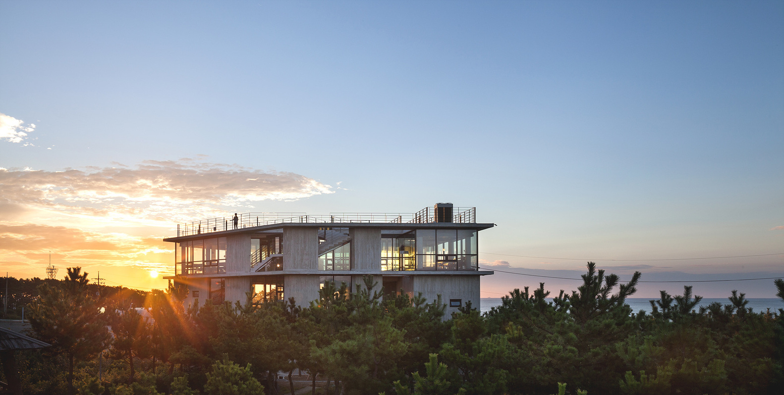 韩国日出之城的五边形商业建筑-31