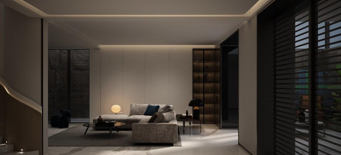 半山白色别墅 | 简约开放式设计的生活美学-0