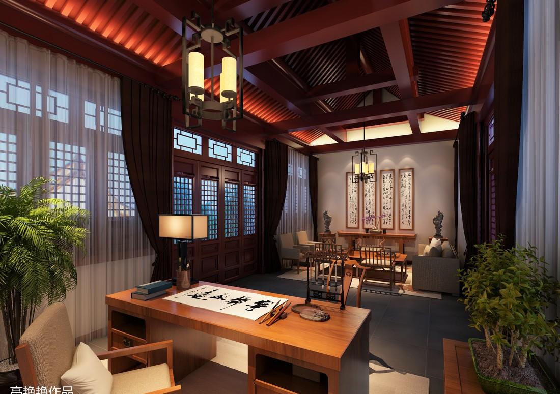 隆安寺副会长办公室会议厅 禅意与现代融合-8