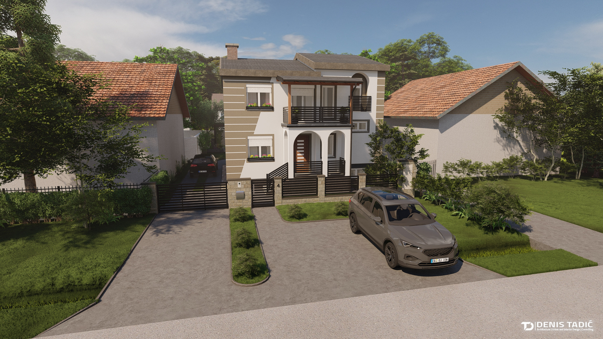 Erceg  外立面,大门和庭院的装修-3