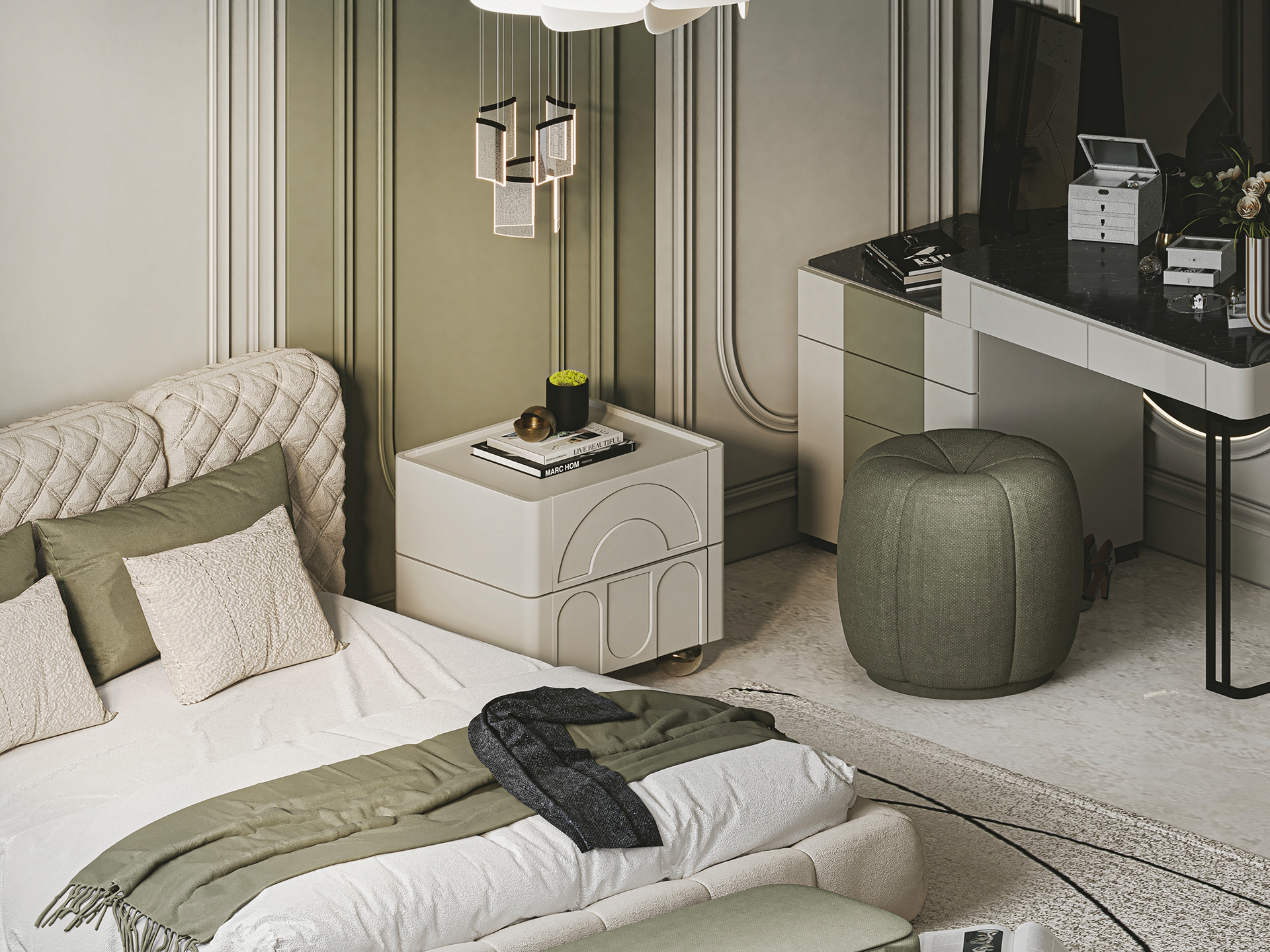 新古典主义主卧丨沙特阿拉伯丨AO-1