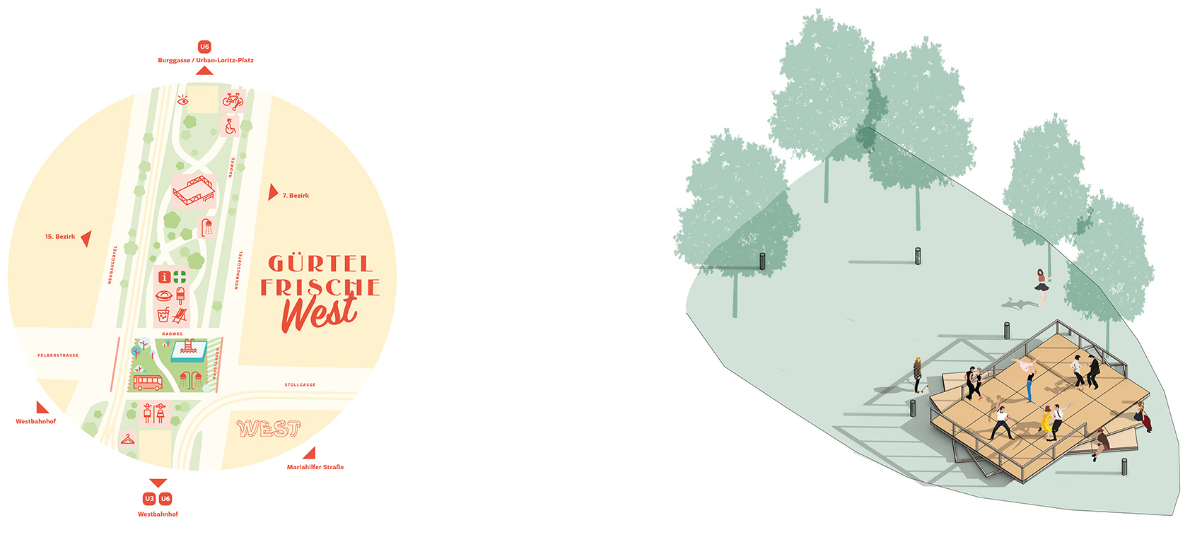 火车站前的新鲜地带,维也纳 / art: phalanx + heri&salli-6