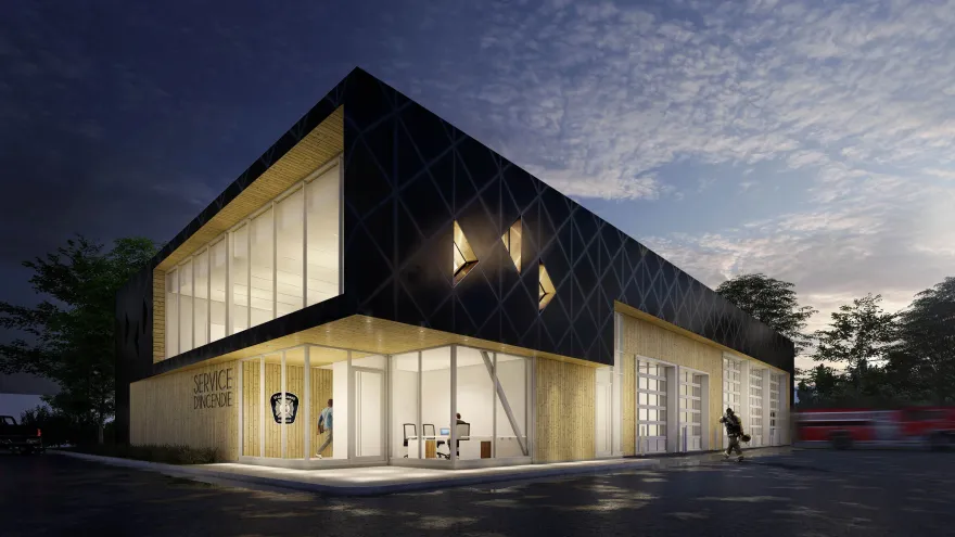 圣阿波利奈尔消防站丨加拿大魁北克丨CCM2 建筑事务所-30