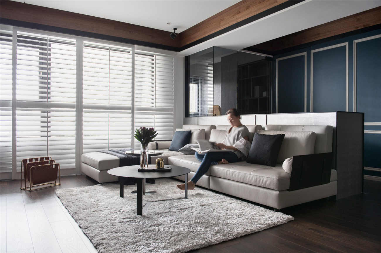 五口之家的三房改四房，明亮后现代风格书房成亮点-6