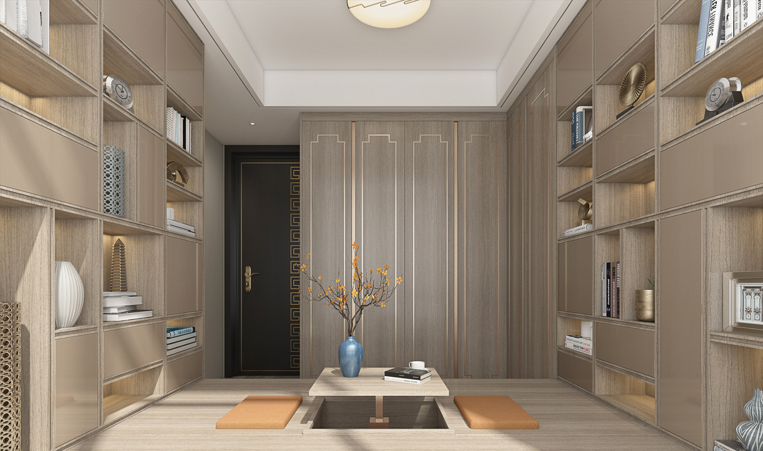 新中式书房设计-18