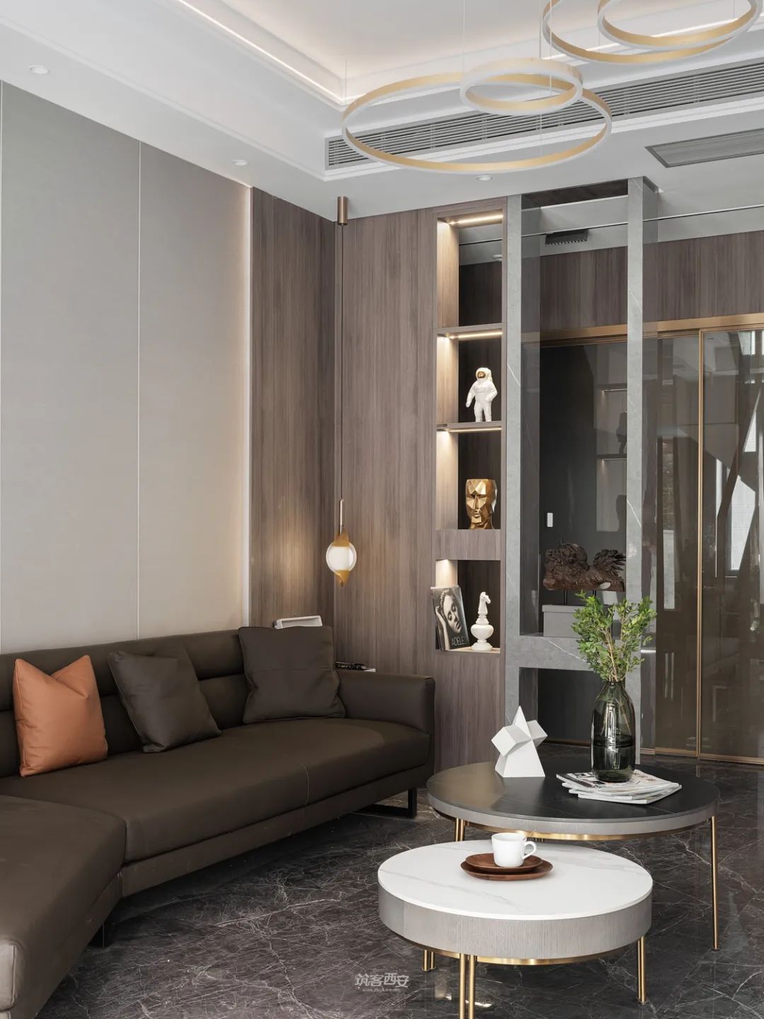 西安龙湖香醍 璟宸 · 现代诗意私宅丨中国西安丨西安集韵空间设计-51