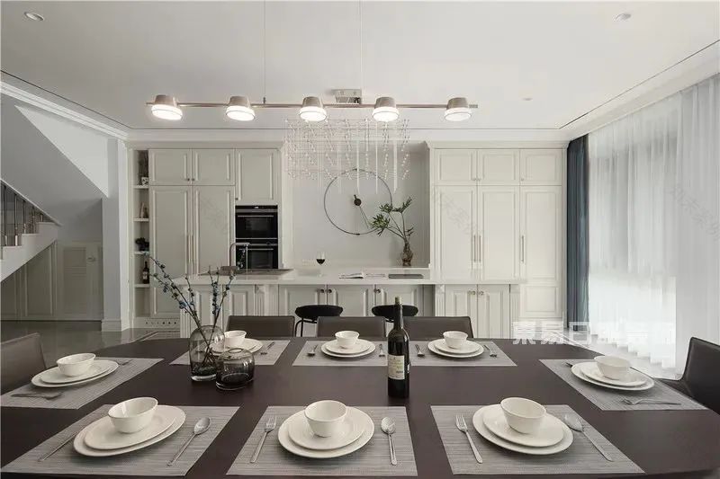 350㎡简美风装修实景,住进画一样的大宅-39