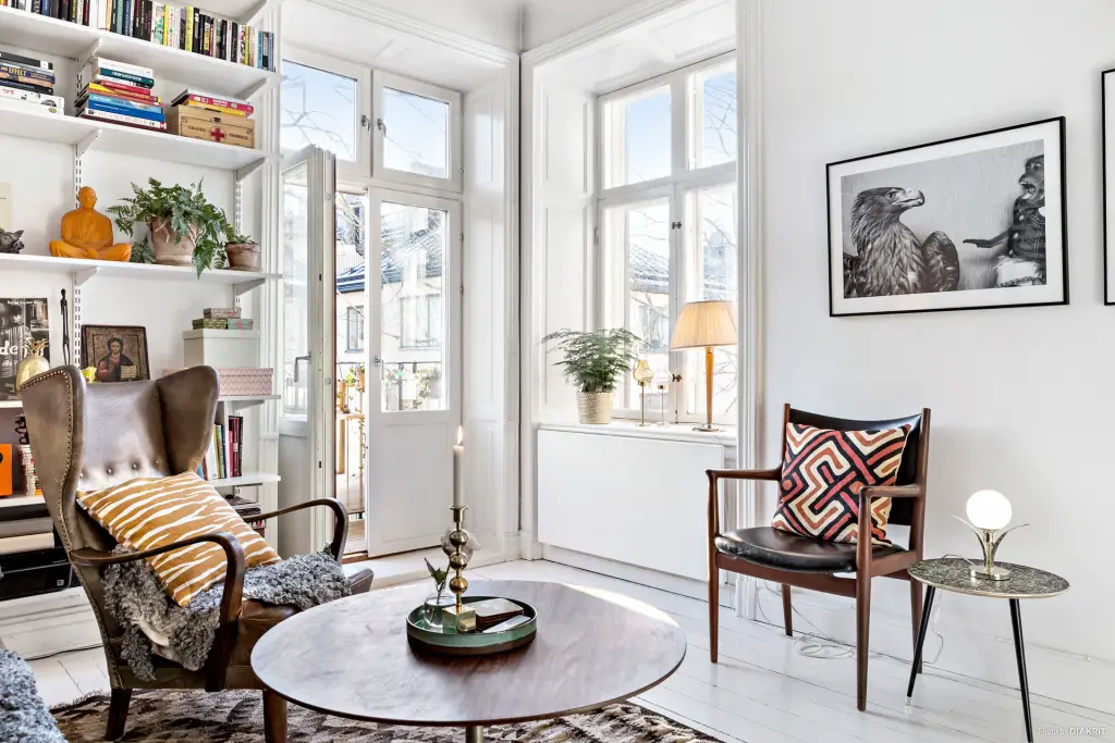 瑞典复古风公寓 | 色彩与历史的完美融合-8