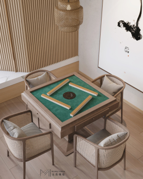 雅致禅韵,上座休闲棋牌室设计
