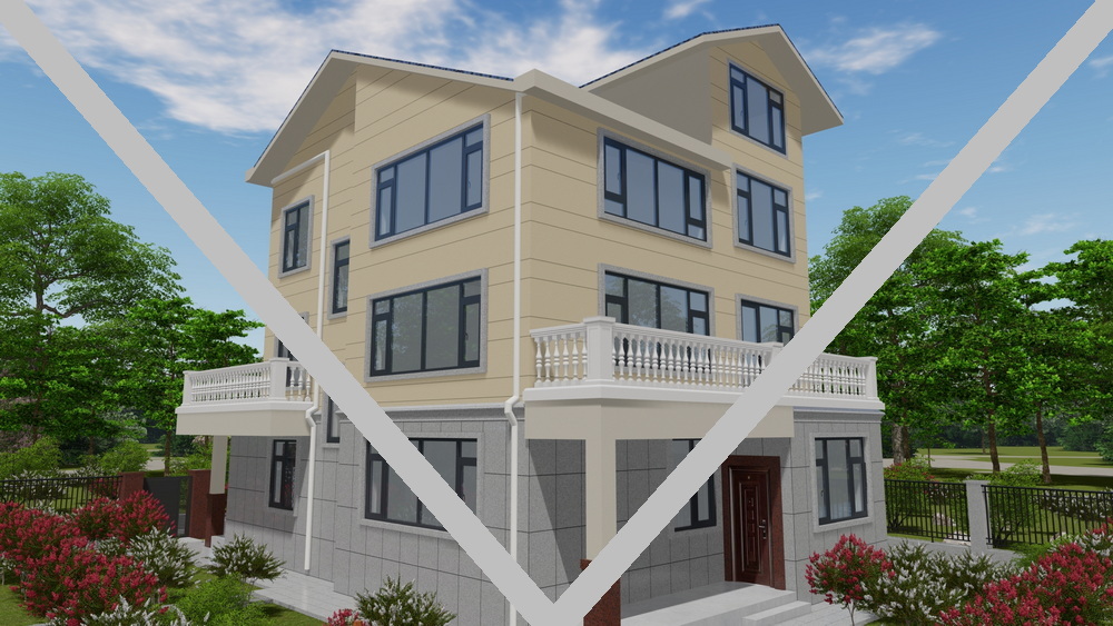 别墅门窗装修效果图 F137-21