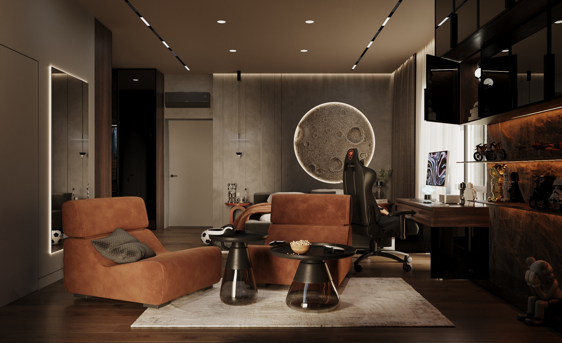 青少年男孩的卧室和浴室丨Kateryna Pik-10