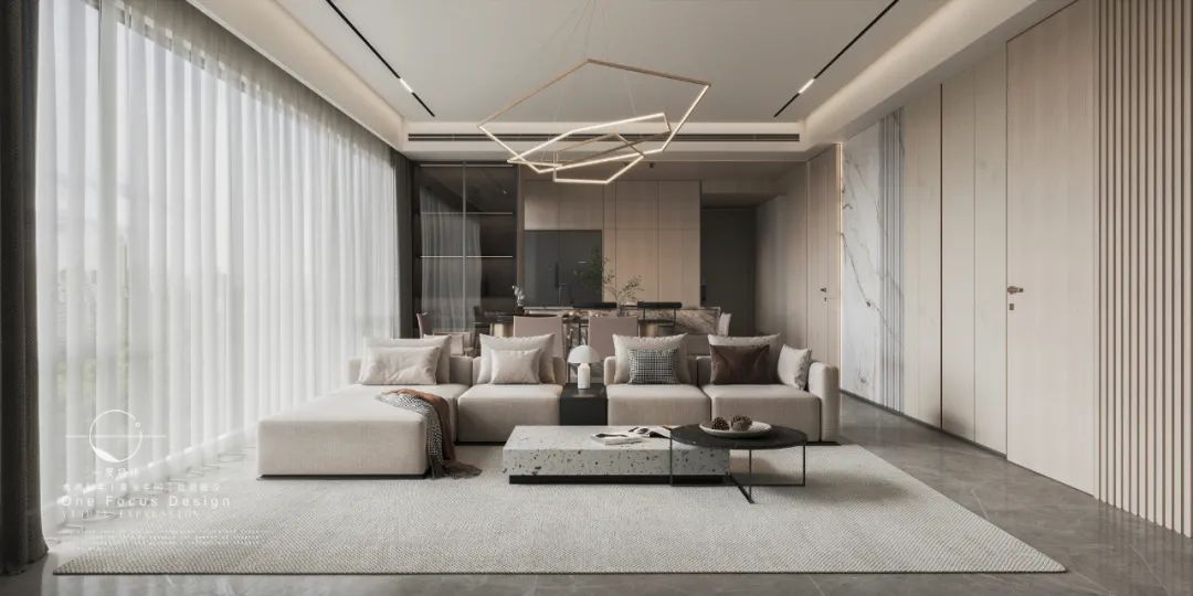 深圳新婚夫妇大平层现代轻奢家居设计丨中国深圳丨一度经纬-5