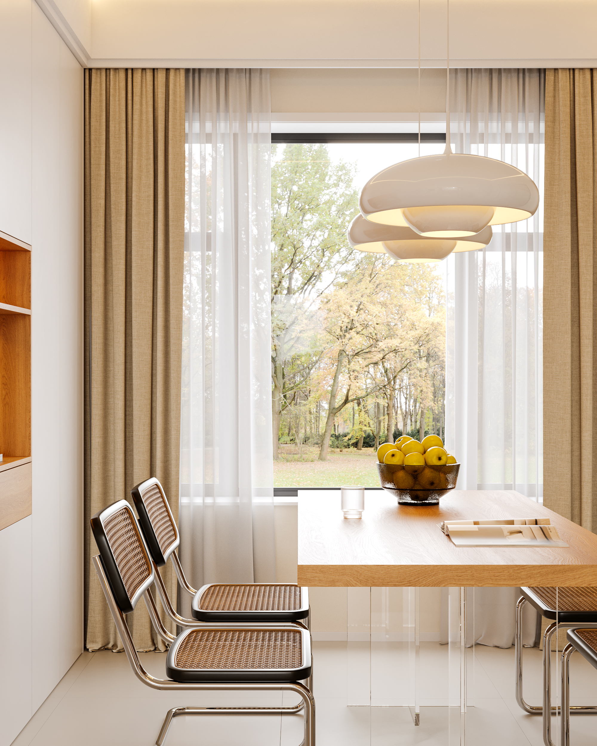 奶油原木风客餐厅-13