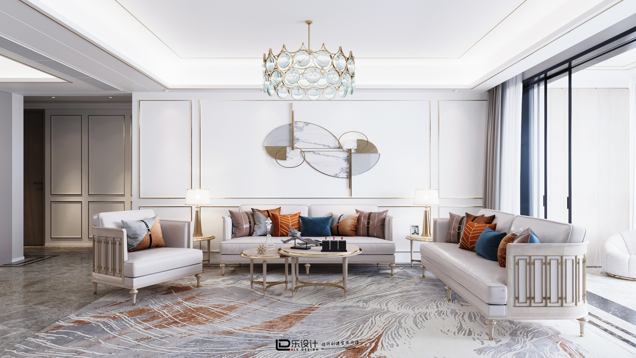 皓玉府美式极简居住空间设计丨中国杭州丨LD 设计-13