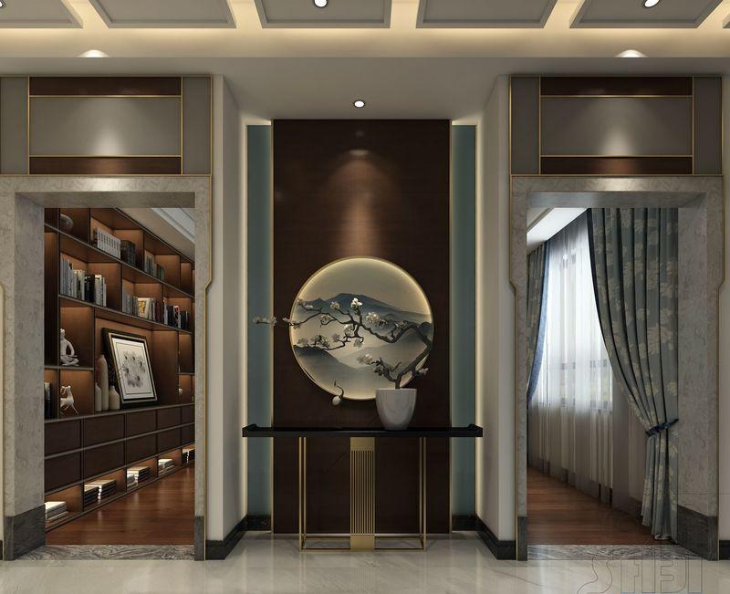 轻奢东方美学 双拼别墅设计展现传统与现代融合魅力-8