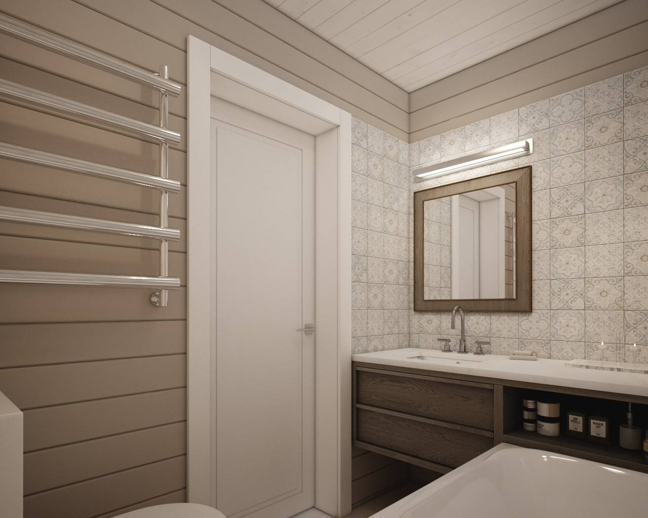 Яркий дом на Плещеевом озере в д. Купанское, 200 кв.м.-14