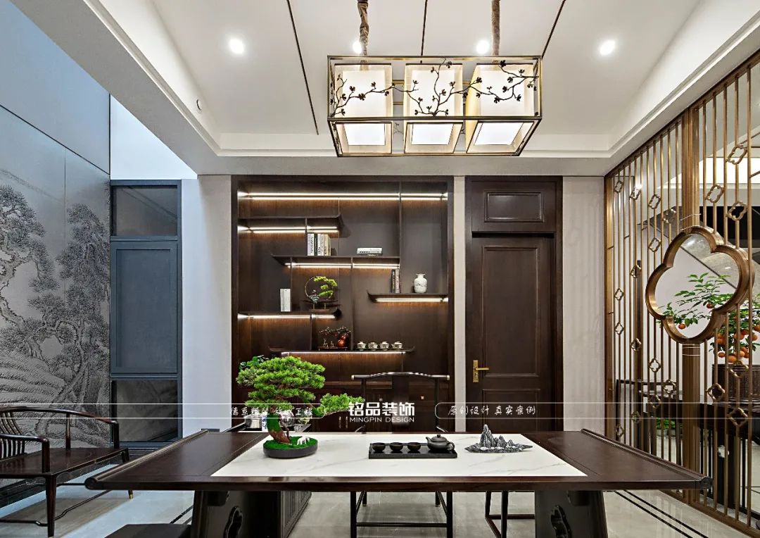 灯火阑珊的中式意蕴 · 自在闲适的别墅设计丨铭品装饰-27