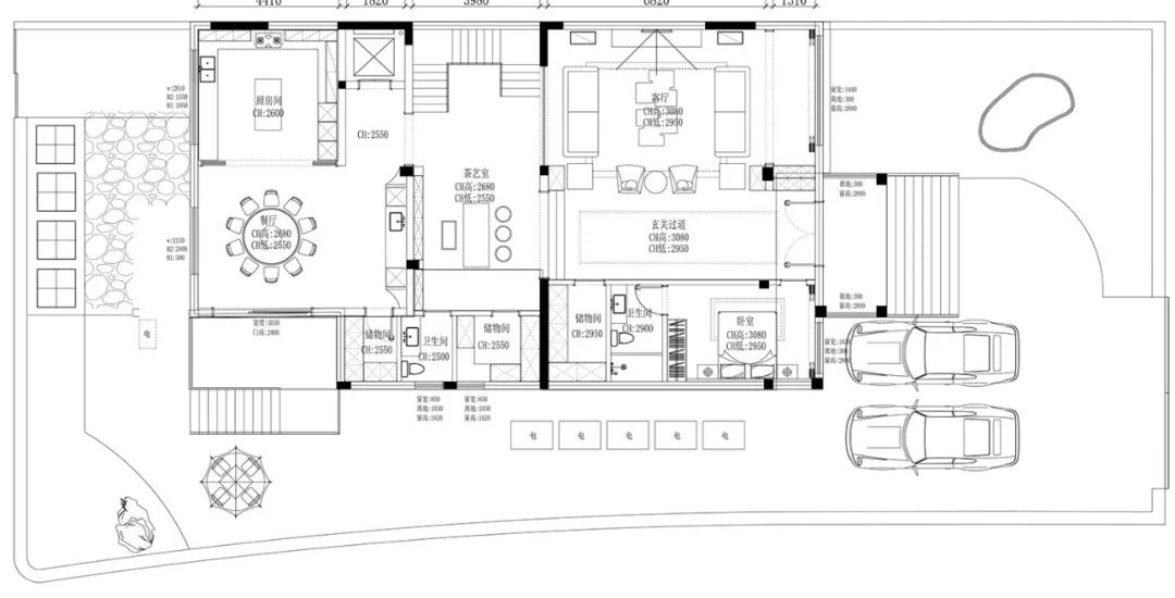 1000㎡别墅 | 星空影院+桑拿房的极致舒展。-6