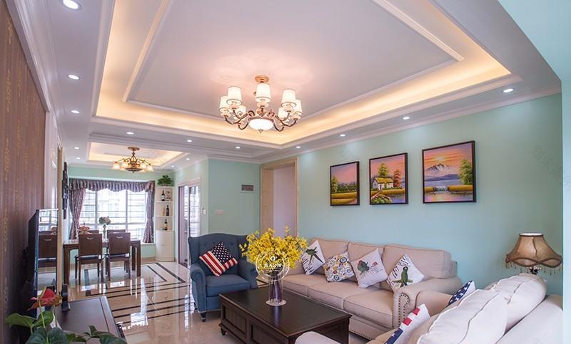 120㎡现代美式小三房,清新舒适高颜值!-1