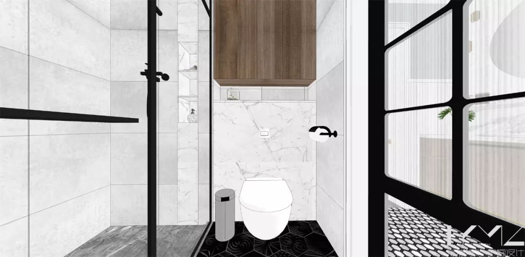 南京 124㎡现代美式混搭家居，开放式厨房、飘窗改造亮点多-69