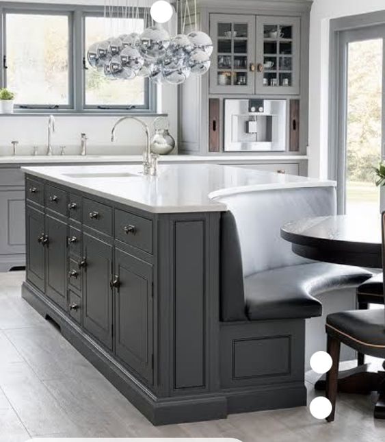 厨房岛台结合餐桌设计-64