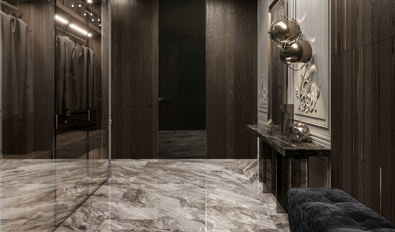 金属与大理石 打造出精致奢华的住宅-1