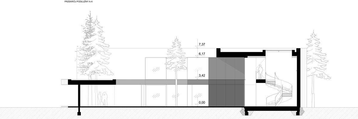 融入松林中的圆形木屋丨波兰丨Przemyslaw Olczyk Mobius Architekci-34