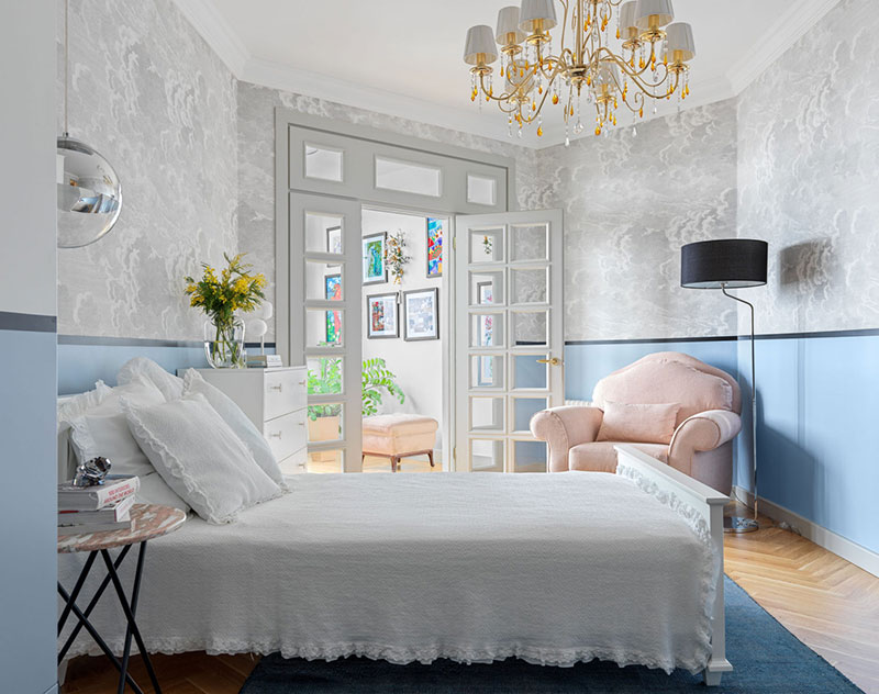 现代风格与古典元素的完美融合 | 明亮公寓设计-14