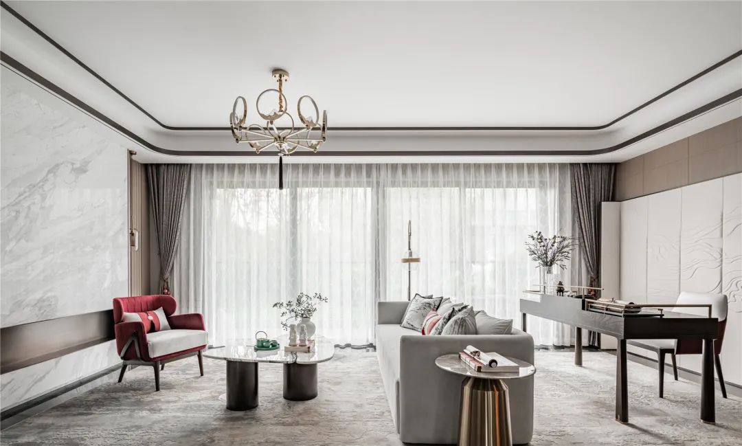 泽京铂宸现代中式样板间丨中国河南丨品辰装饰工程设计有限公司-0