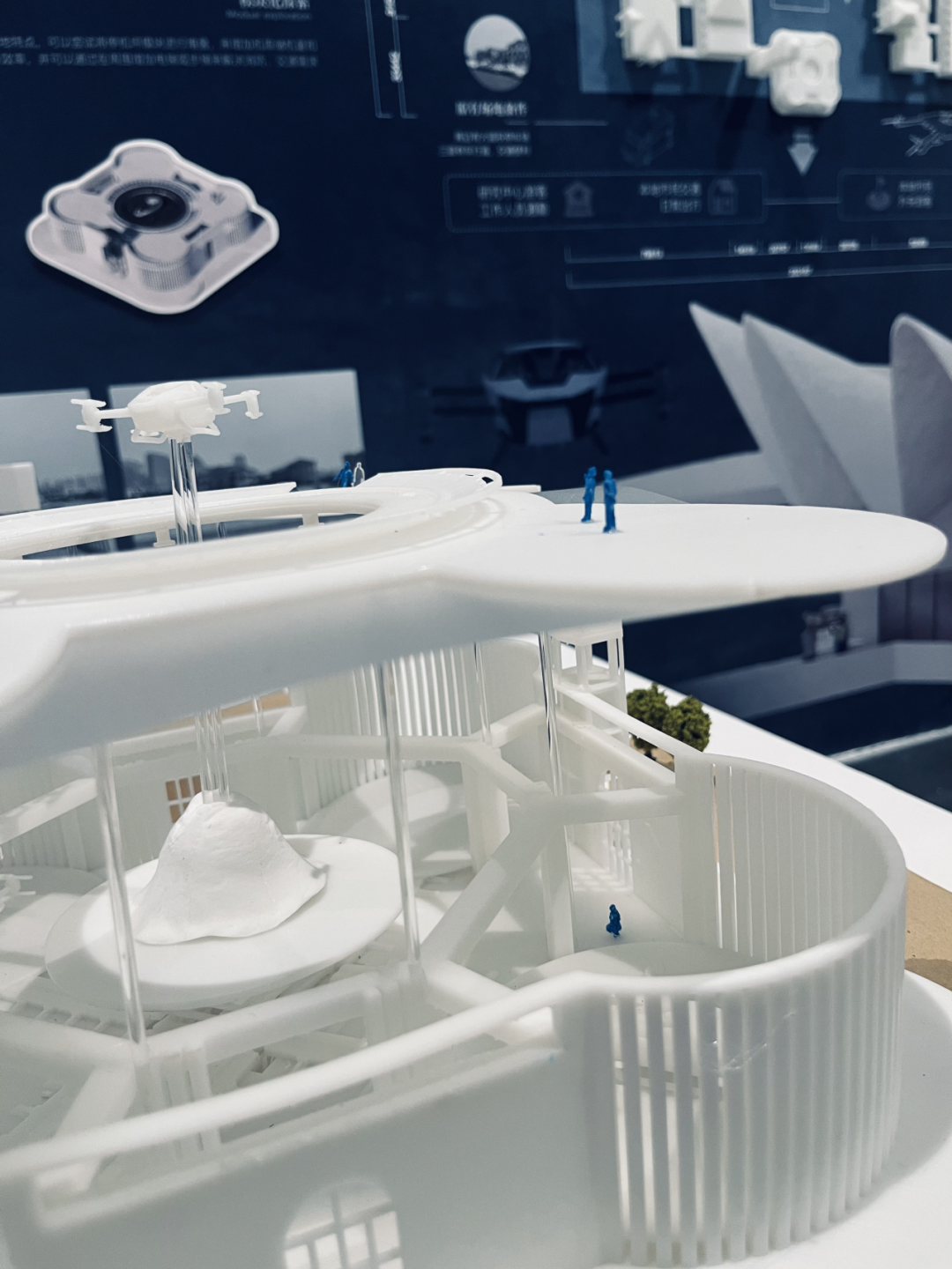 清华美院毕设刷屏！聚焦低空经济，打造eVTOL交通文旅综合体，还拿了全国十佳模型-35