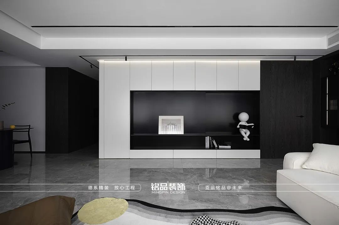 黑白极简现代优雅家居设计丨中国杭州丨铭品装饰-12