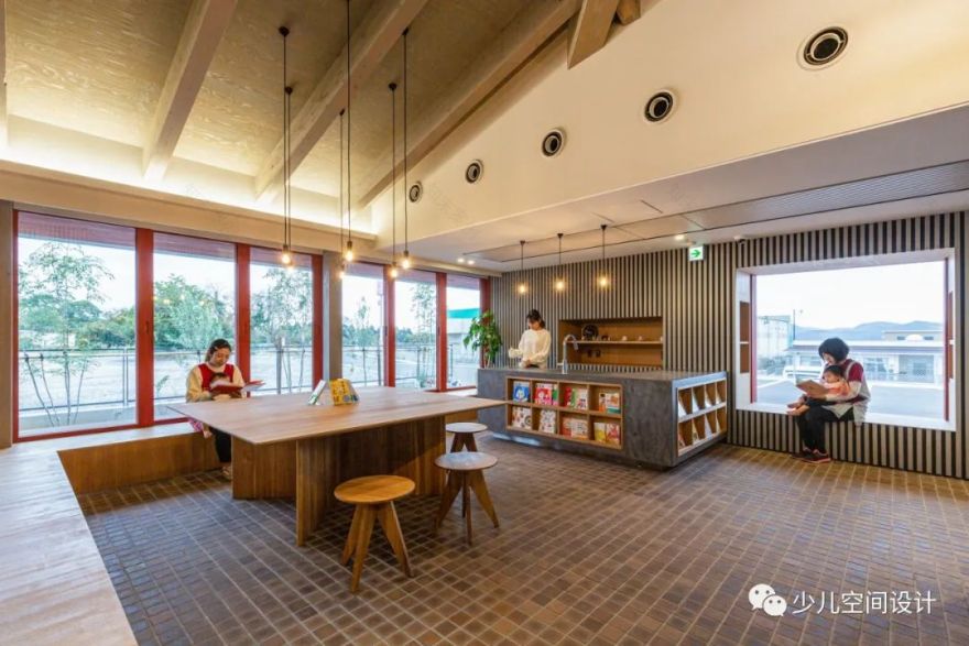 托儿所设计丨屋顶下的图画书森林-10