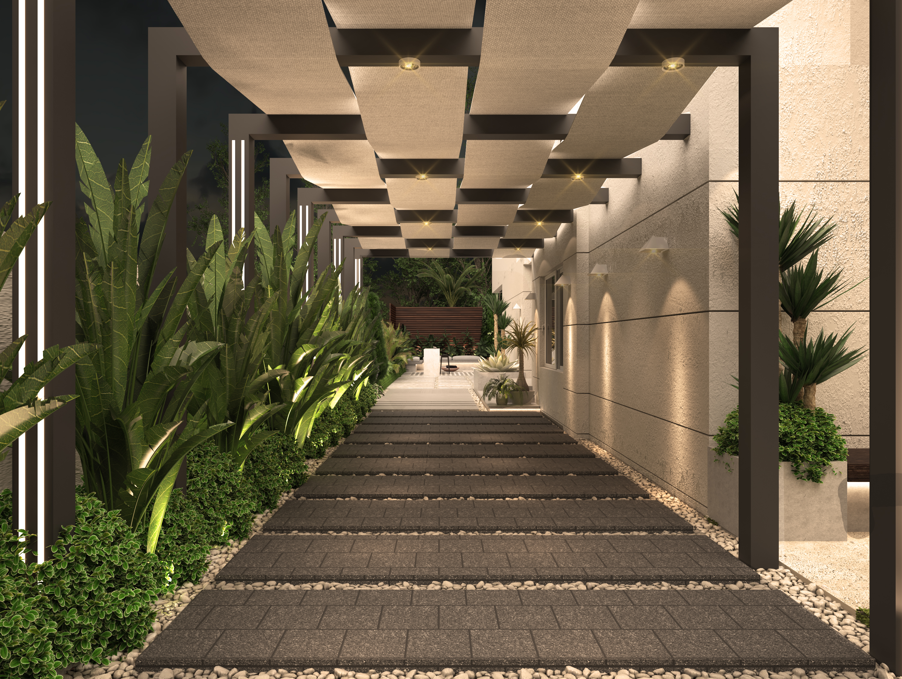 Pyramids Hills Villa 景观设计丨Yasmine Abuelnaga 工作室-4