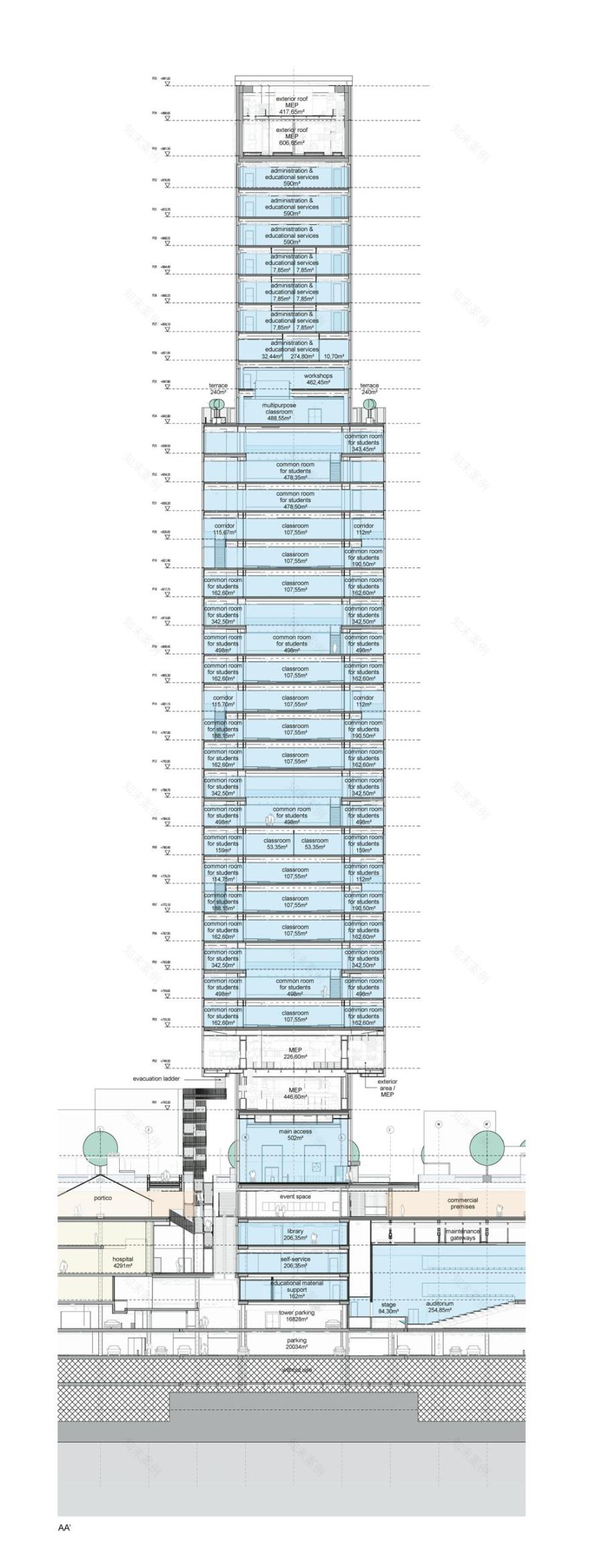 马德里 Caleido 塔楼丨西班牙马德里丨Imagen Subliminal-23