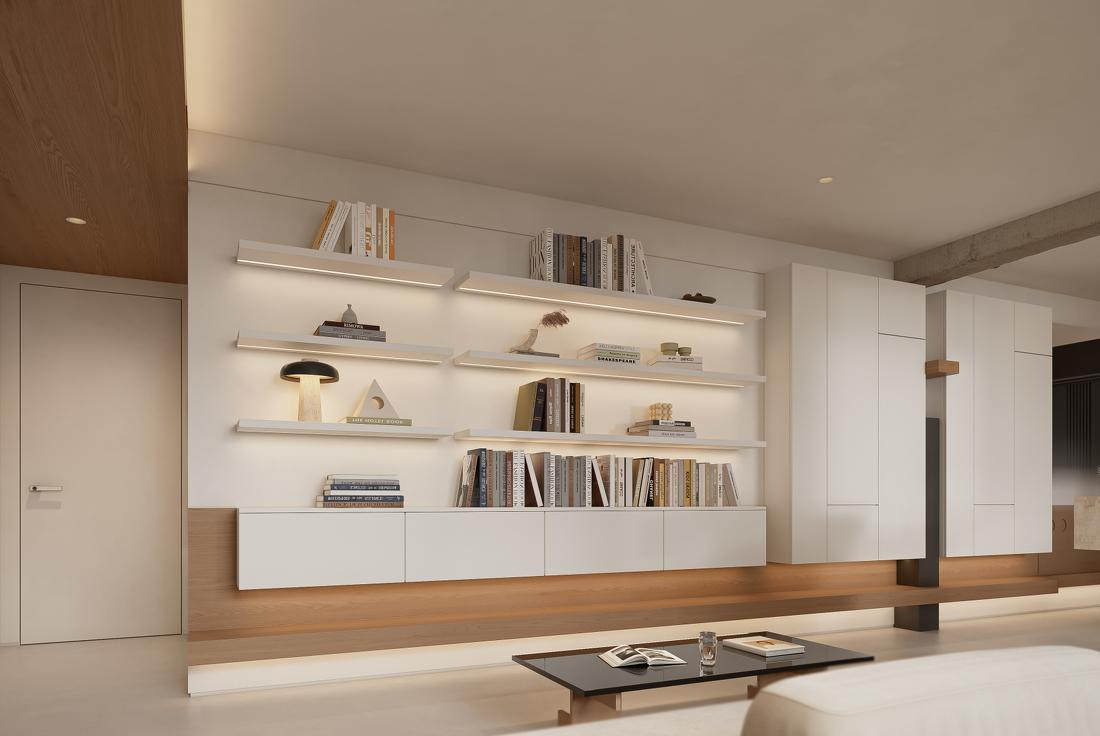 130㎡极简风住宅设计-5