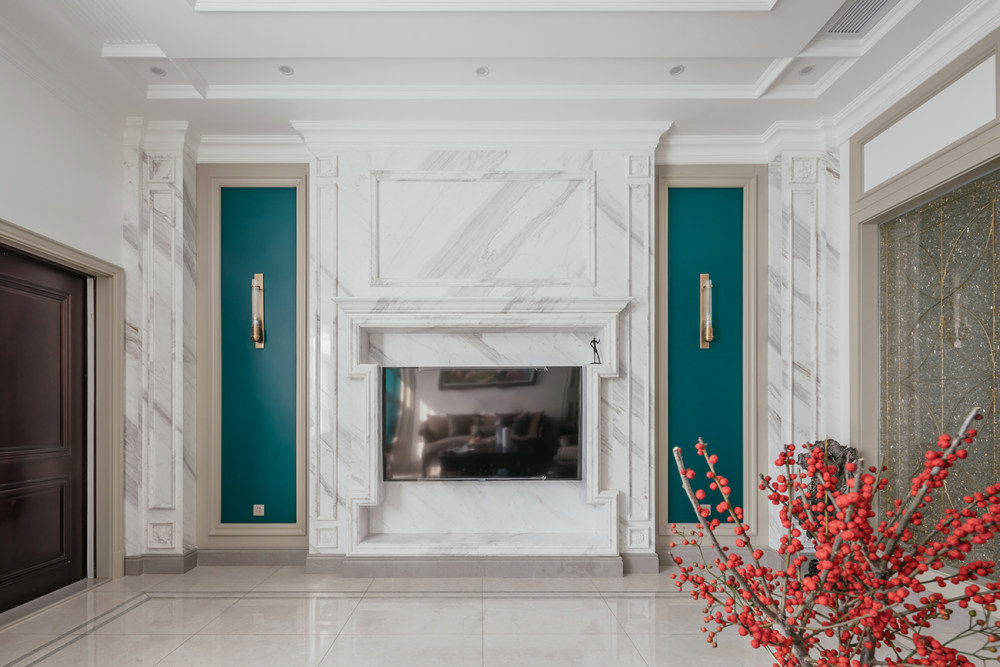 合肥蓝调别墅,美式简美风格的温馨三世同堂之家-71