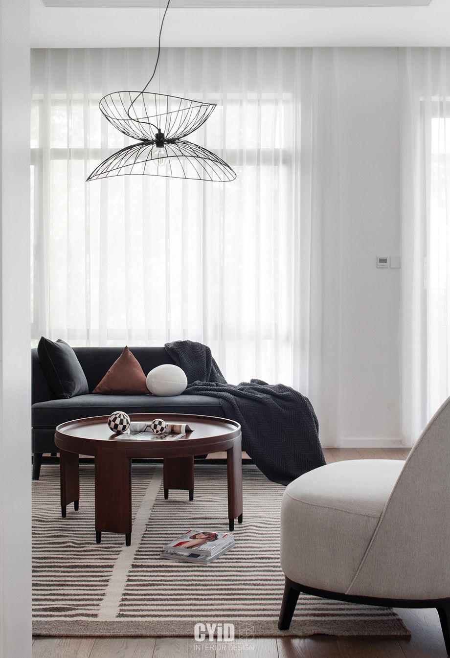 旋转艺术楼梯 x Mid-Century 家居风，打造治愈系生活空间-61