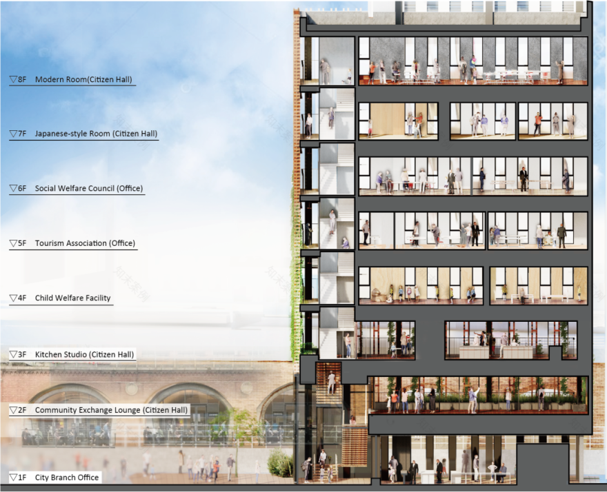 东京都千代田区万世桥办事处・区民馆丨日本东京丨株式会社日建设计-26