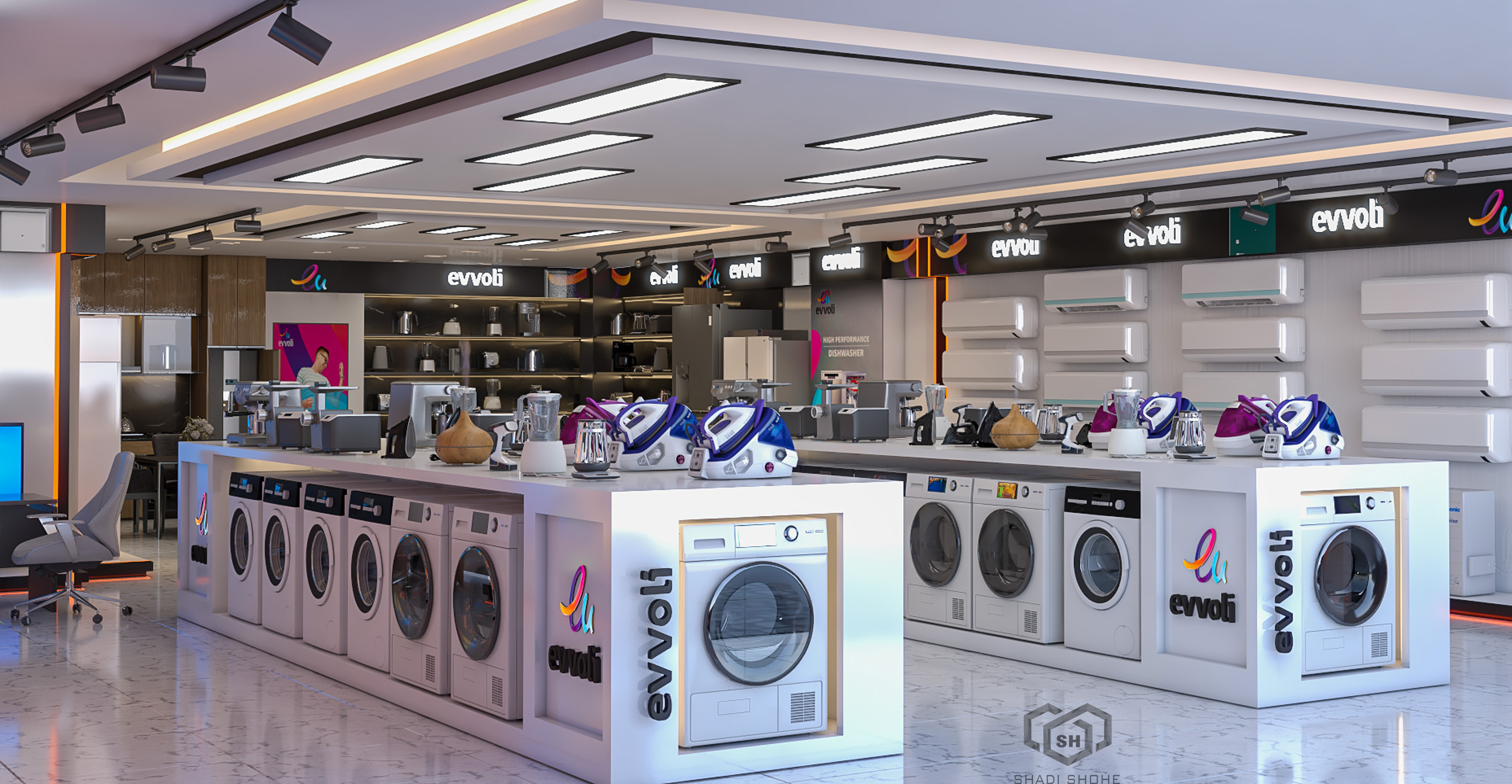 Household electrical appliances sales hall-1